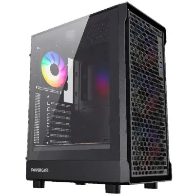 Powercase Mistral PA5B, Tempered Glass, 4x 120mm FRGB Fans, чёрный, ATX  (CMOAB-L4)
