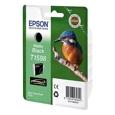 Картридж струйный Epson T1598 C13T15984010 черный матовый (17мл) для Epson St Ph R2000