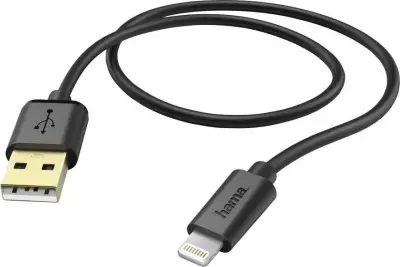 Кабель Hama 00173635 USB (m)-Lightning (m) 1.5м черный
