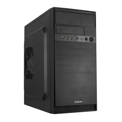 Exegate EX265193RUS Корпус Minitower Exegate QA-408 Black, mATX,  2*USB, Audio