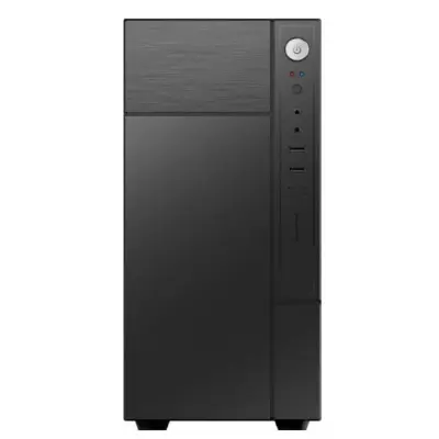 Корпус без блока питания/ Case Forza mATX case, black, W/O PSU, w/2xUSB2.0, w/pwr cord, w/o FAN