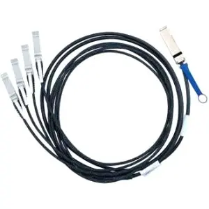 Пассивный медный кабель Mellanox MC2609125-005 passive copper hybrid cable, ETH 40GbE to 4x10GbE, QSFP to 4xSFP+, 5m