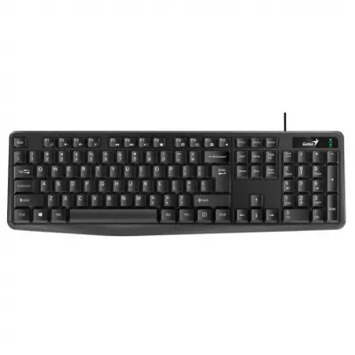 Клавиатура Genius Smart KB-117, {Черный, проводная, USB, 104 клавиши, защита от проливаний, регулировка наклона} [31310016402]