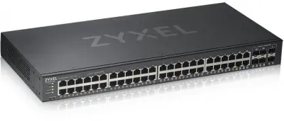 ZYXEL GS1920-48V2-EU0101F Гибридный Smart коммутатор NebulaFlex GS1920-48v2, 48xGE, 4xCombo (SFP/RJ-45), автономное/облачное управление