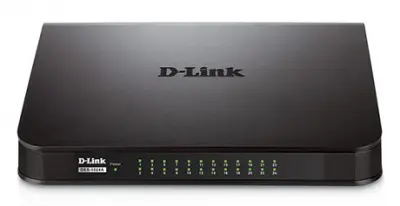 D-Link DES-1024A/E1B Неуправляемый коммутатор с 24 портами 10/100Base-TX и функцией энергосбережения