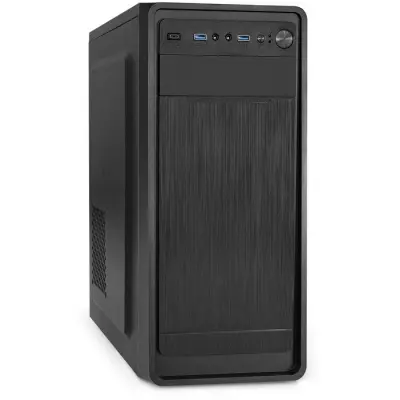 Exegate EX287376RUS Корпус Miditower ExeGate XP-332UC-XP600 (ATX, XP600 с вент. 12см, 2*USB3.0+1*TypeC, аудио, черный)