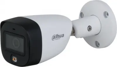 Камера видеонаблюдения аналоговая Dahua DH-HAC-HFW1209CP-LED-0280B-S2 2.8-2.8мм HD-CVI HD-TVI цв. корп.:белый