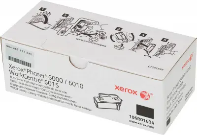 Картридж лазерный Xerox 106R01634 черный (2000стр.) для Xerox Ph 6000/6010N/WC 6015