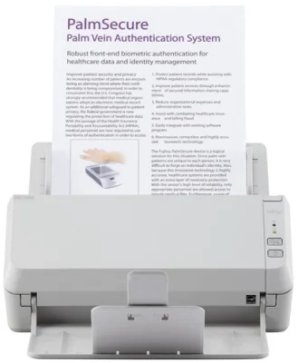 Сканер Ricoh scanner SP-1125N (Офисный сканер, 25 стр/мин, 50 изобр/мин, А4, двустороннее устройство АПД, USB 3.2, Gigabit Ethernet, светодиодная подсветка) аналог Fujitsu SP-1125N