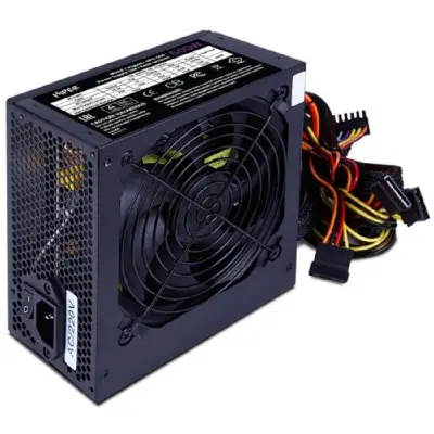 HIPER Блок питания HPB-600 (ATX 2.31, 600W, Active PFC, 80Plus BRONZE, 140mm fan, Black) BOX