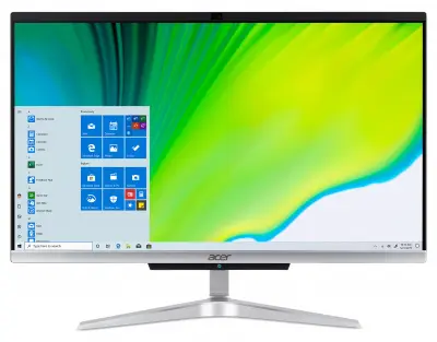Моноблок Acer Aspire C22-420 21.5" Full HD Ath Si 3050U (2.3) 4Gb 1Tb 5.4k RGr CR Windows 10 GbitEth WiFi BT 65W клавиатура мышь Cam серебристый 1920x1080