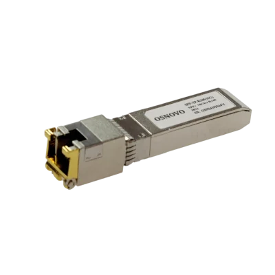 Трансивер/ OSNOVO SFP-TP-RJ45(10G) SFP+ модуль 10G Ethernet с разъемом RJ45. Скорость 10 Гбит/с. Расстояние передачи - 30 м. Размеры (ШхВхГ): 13,8x13,7x68мм. Рабочая температура: 0…+70°С.
