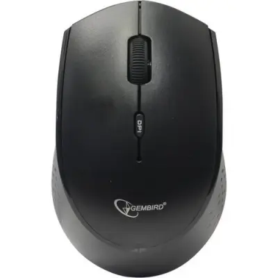 Gembird MUSW-351 {В комплекте нет адаптера,Мышь беспроводная, Bluetooth v.3.0, черный, встроенный аккумулятор, 3 кнопки+колесо-кнопка, 1600 DPI,  блистер}