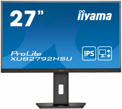 LCD IIYAMA 27'' XUB2792HSU-B5 {IPS 1920х1080 75Hz 4ms 250cd 178/178 1000:1 D-Sub HDMI DisplayPort USB-Hub Pivot Tilt Swivel Speakers}