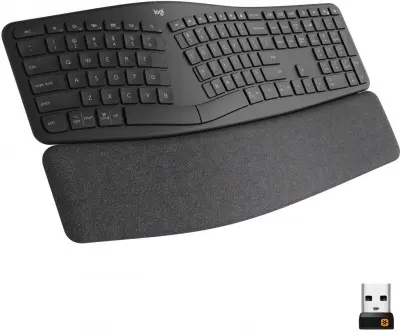 Клавиатура Logitech K860 механическая черный USB беспроводная BT/Radio Multimedia Ergo (подставка для запястий)