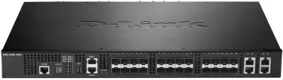 D-Link DXS-3400-24SC/A1ASI PROJ Управляемый L2+ коммутатор, стек, 20x10GBase-X SFP+, 4xCombo 10GBase-T/SFP+, ПО SI