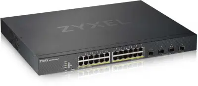 Коммутатор Zyxel NebulaFlex XGS1930-28HP XGS1930-28HP-EU0101F 24G 4SFP+ 24PoE 24PoE+ 375W управляемый