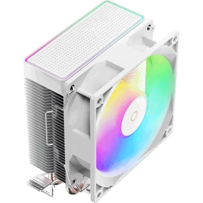 Кулер для процессора/ CPU Cooler Ocypus Gamma A20 WH ARGB (110W, 3-pin, 122.5mm, Al/Cu, 2x6mm, ARGB, 1x92mm, 32CFM, 21dBA, 1900RPM, S: 1851/1700/1200/115X, AM5/AM4, white)