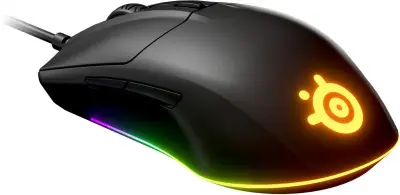 Мышь Steelseries Rival 3 черный оптическая (8500dpi) USB (6but)
