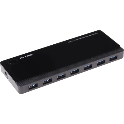 Концентратор 7 ports USB 3.0 Hub with 2 power charge ports (2.4A Max), Desktop, a 12V/4A power adapter included