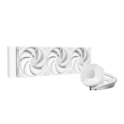 Система водяного охлаждения DEEPCOOL LE360 V2 PURE WHITE LGA1851/1700/1200/115X/AM5/AM4 (6шт/кор,TDP 300W, ARGB PUMP, Anti-Leak edition, PWM, TRIPLE FAN, белый) RET (R-LE360PURE-WHLNMD-G-1)