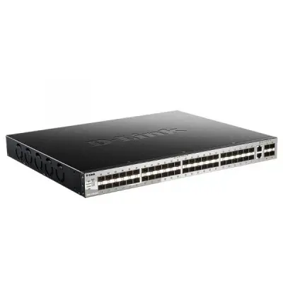 Коммутатор D-Link DGS-3130-54S/B1A (L3) 2x10Гбит/с 48SFP 4SFP+ управляемый