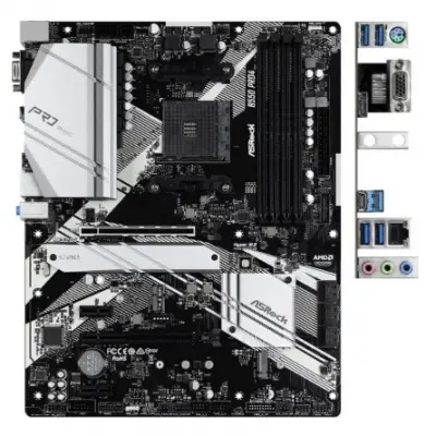 Материнская плата Asrock B550 PRO4 Soc-AM4 AMD B550 4xDDR4 ATX AC`97 8ch(7.1) GbLAN RAID+VGA+HDMI