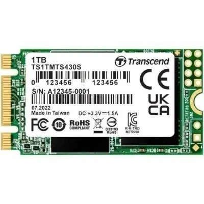 Transcend SSD 430S, 1024GB, M.2(22x42mm), SATA3, 3D TLC, TS1TMTS430S
