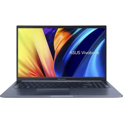 Ноутбук Asus VivoBook X1502ZA-BQ2345 Core i7 12700H 16Gb SSD512Gb Intel Iris Xe graphics 15.6" IPS FHD (1920x1080) noOS blue WiFi BT Cam (90NB0VX1-M03780)