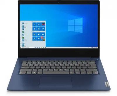 Ноутбук Lenovo IdeaPad 3 14IIL05 Core i3 1005G1 4Gb SSD128Gb Intel UHD Graphics 14" TN FHD (1920x1080) Windows 10 Home blue WiFi BT Cam (81WD0102RU)