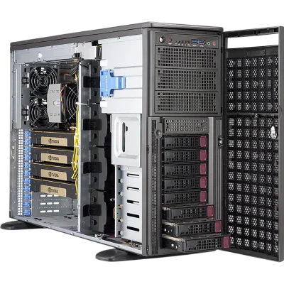 Серверный корпус/ Server Case Supermicro SC747BTS-R2K20BP 4U/Tower SuperChassis 8x 3.5"/2.5" SAS/SATA3 Hot-Swap, E-ATX 13.68x13, 1+1 R2200W