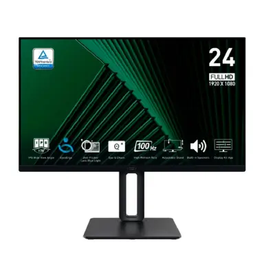 MSI PRO 23.8" MP245PG {IPS 1920x1080 100Hz 100Hz 4ms 300cd D-Sub HDMI DisplayPort M/M HAS Pivot}