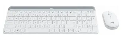 920-009207 Logitech Клавиатура + мышь MK470 WHITE оригинальная заводская гравировка RU/LAT
