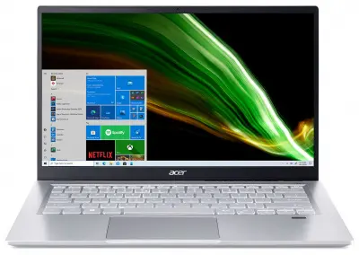 Ультрабук Acer Swift 3 SF314-511-5539 Core i5 1135G7 8Gb SSD512Gb Intel Iris Xe graphics 14" IPS FHD (1920x1080) Windows 11 Home silver WiFi BT Cam