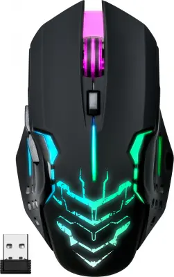 Мышь Defender Katana GM-511 черный оптическая 3200dpi silent беспров. USB 5but (52511)