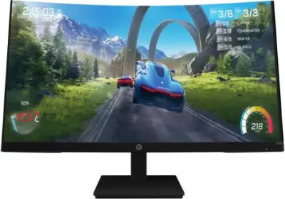 LCD HP 31.5" X32c черный [33K31AA] {VA Curved 1920x1080 165Hz 1ms 178/178 350cd 3000:1 8bit(6bit+FRC) DisplayHDR400 HDMI2.0 DisplayPort1.4 AudioOut FreeSync(Prem) VESA}