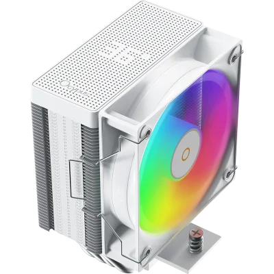 Кулер для процессора/ CPU Cooler Ocypus Gamma A40 WH ARGB Digital (200W, 4-pin PWM, LED temp., 133mm, Al/Cu, 4x6mm, ARGB, 1x100mm, 41CFM, 29.5dBA, 2400RPM, S: 1851/1700/1200/115X, AM5/AM4, white)