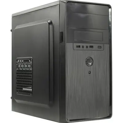 Exegate EX286424RUS Корпус Minitower ExeGate BA-309-350W-8 (mATX, БП AA350 с вент. 8см, 2*USB, HD аудио, черный)