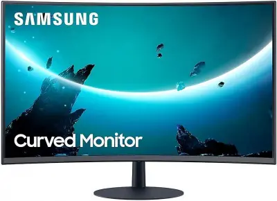 Монитор Samsung 31.5" C32T550FDR темно-серый VA LED 4ms 16:9 HDMI M/M матовая 3000:1 250cd 178гр/178гр 1920x1080 D-Sub DisplayPort FHD 6.4кг