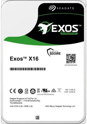 14TB SeagateExos X16 512E (ST14000NM002G) {SAS 12Gb/s, 7200 rpm, 256mb buffer, 3.5"}