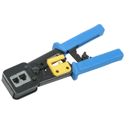 Инструмент обжим для RJ-45,12,11 с храп. мех. сине-оранж
