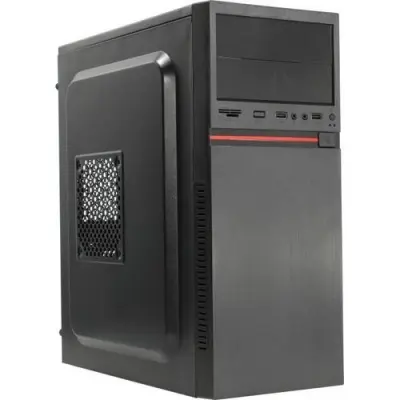 Exegate EX286446RUS Корпус Miditower ExeGate AA-329-500W-8 (ATX, БП AA500 с вент. 8см, 2*USB, HD аудио, черный)