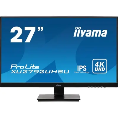 Монитор Iiyama 27" XU2792UHSU-B1 черный IPS LED 4ms 16:9 DVI HDMI M/M матовая 1000:1 300cd 178гр/178гр 3840x2160 60Hz DP 4K USB 4.6кг