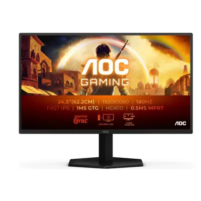 LCD AOC 24.5" 25G42E {IPS 1920x1080 180Hz 1ms 300cd HDMI DisplayPort HDR10 Internal VESA}