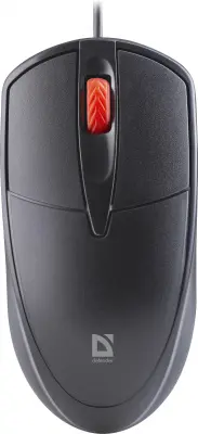 Мышь Defender Icon MB-057 черный оптическая 1000dpi silent USB 2but (52057)