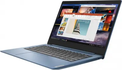 Ноутбук Lenovo IdeaPad 1 14ADA05 Athlon Silver 3050E 4Gb SSD128Gb AMD Radeon 14" IPS FHD (1920x1080) noOS lt.blue WiFi BT Cam (82GW008ARK)