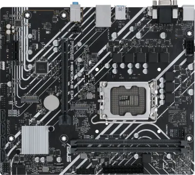 ASUS PRIME H610M-E D4-CSM (Socket 1700, mATX, 2xDDR4(64GB),  VGA/HDMI/DP, 1xPCIe 4.0x16/1xPCIe 3.0, 1xLAN, 4xSATA 6Gb/s, 2xM.2, 2xUSB 3.2, 2xUSB 2.0, 2xPS/2)