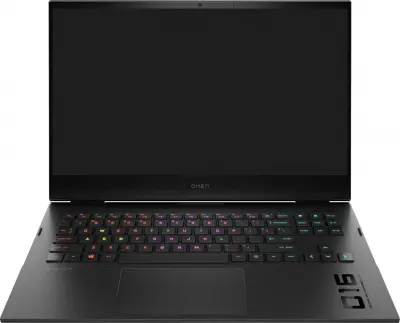 Ноутбук HP Omen 16-b0004TX Core i7 11800H 16Gb SSD512Gb NVIDIA GeForce RTX 3050 Ti 4Gb 16.1" IPS FHD (1920x1080)/ENGKBD Free DOS black WiFi BT Cam (492J0PA)