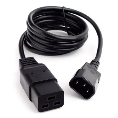Кабель питания Cablexpert PC-189-1-1 1.8м, C14- C19, 3x1кв.мм, черный, с заземлением