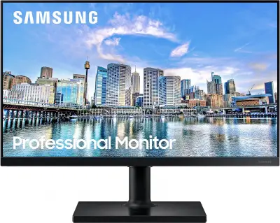 Монитор Samsung 23.8" F24T450FQ черный IPS LED 5ms 16:9 HDMI матовая HAS Piv 1000:1 250cd 178гр/178гр 1920x1080 DP FHD USB 4кг